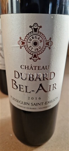 Bordeaux Puisseguin-saint-émilion Château Bard Bel-Air 2016