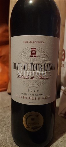 Bordeaux Lalande-de-Pomerol Château Tour Canon 2016