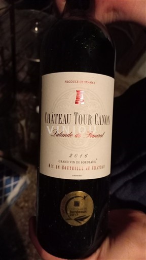 Bordoja Lalande-de-pomerol Château Tour Canon 2016