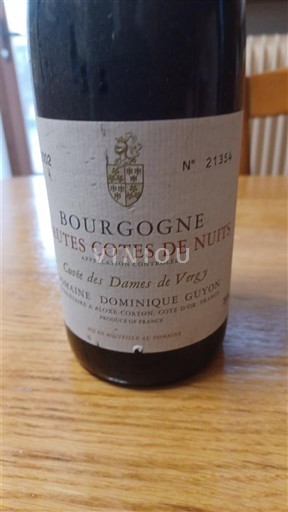 Bourgogne Không được chỉ định Domaine Dominique Guyon des Dames de Vergy Không niên vụ