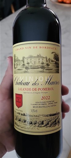 Bordeaux Lalande-de-pomerol Château S Maures 2022