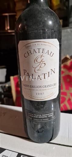 Bordeaux Saint-Émilion Grand Cru Grand Cru Château Palatin 2007