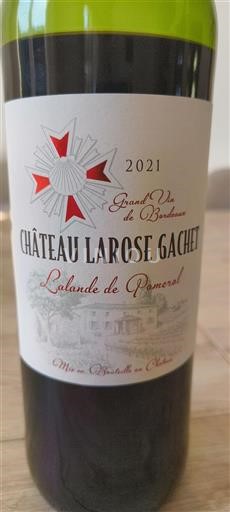 Bordeaux Lalande-de-Pomerol Château Larose Gachet 2021