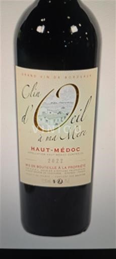 Bordeaux Haut-Médoc Clin d'Oeil à ma Mère 2022