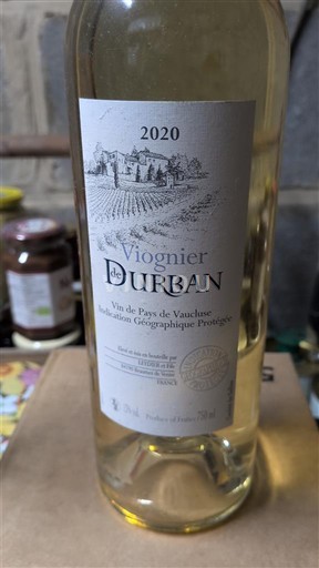 Provence, hạ lưu Rhône, Corse Vaucluse Durban Viognier 2020