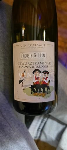 Alsace Vendanges Tardives Auguste & Léon Gewurztraminer Vendanges Tardives Không niên vụ