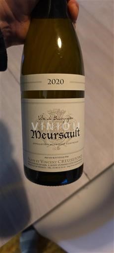 Bourgogne Meursault Domaine Jean et Vincent Creusot 2020
