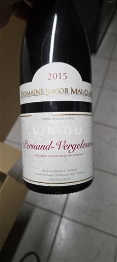 Bourgogne Pernand-vergelesses Domaine Jacob Mauclaire 2015