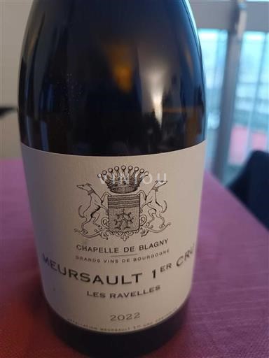 Burgundija Meursault Premier Cru Chapelle de Blagny Les Ravelles 2022