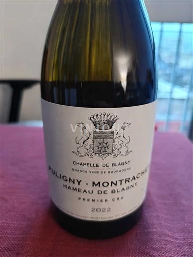 Burgundija Puligny-monrše Premier Cru Chapelle de Blagny Hameau de Blagny 2022
