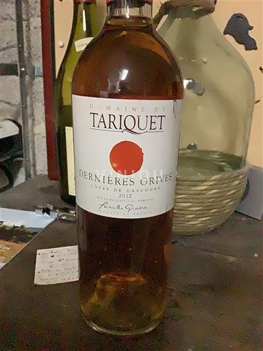 Sudoeste Côtes de Gascogne Domaine Tariquet Dernières Grives 2012