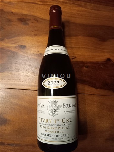 Borgonha Não especificado Premier Cru Domaine Thénard Clos Saint-Pierre Monopole 2022