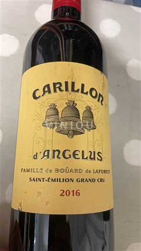 Bordeaux Saint-Émilion Grand Cru Grand Cru Angélus Carillon d'Angélus 2016
