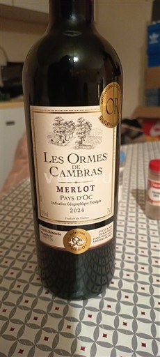 Linguadoca e Rossiglione Paese d'Oc Les Ormes de Cambras Merlot 2024
