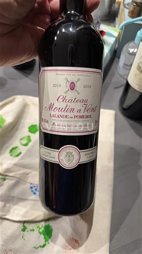 Bordeaux Lalande-de-pomerol Château Moulin à Vent Sélection 2018