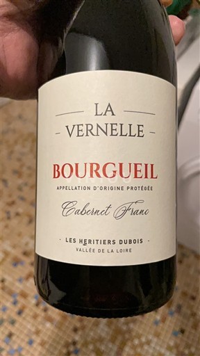 Loirevallei Bourgueil Les Héritiers Dubois La Vernelle 2024