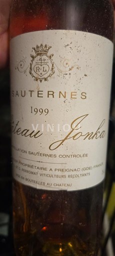 Bordeaux Sauternes Château Jonka 1999
