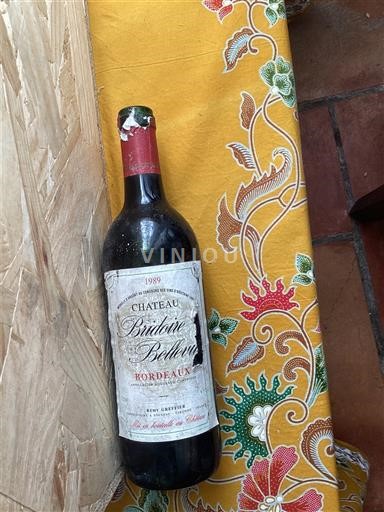 Bordeaux Château Bidot Bellus 1989