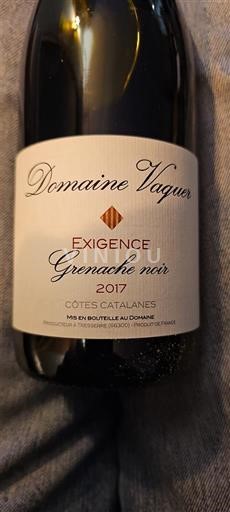 Languedoc and Roussillon Côtes Catalanes Domaine Vaquer Exigence Grenache noir 2017