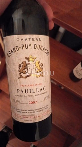 Bordeaux Pauillac Château Grand-Puy Ducasse Gcc 2002