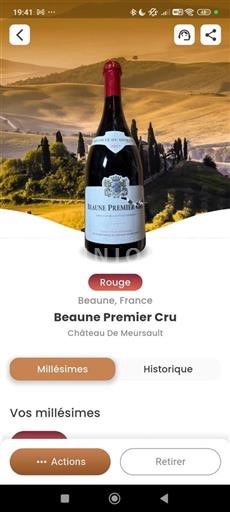 Bourgogne Beaune Premier Cru Château Meursault 2017