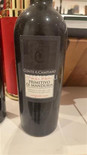 Puglia Primitivo di Manduria Conte di Campiano Vincenzo Arbutale 2015