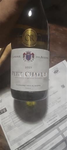 Bourgogne Petit-chablis Closerie des Alisières 2023