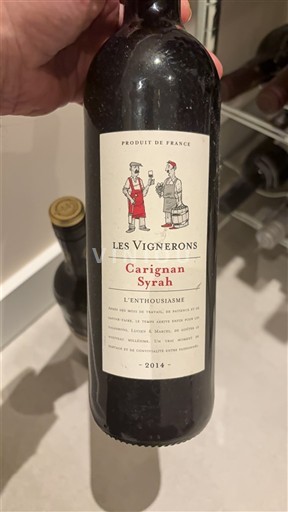 Languedoc-Roussillon Pays d'Oc Les Vignerons L'Enthousiasme 2014