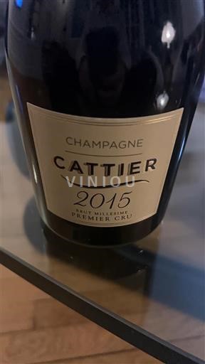 Šampanja Šampanjec Cattier Brut Millésimé Premier Cru 2015