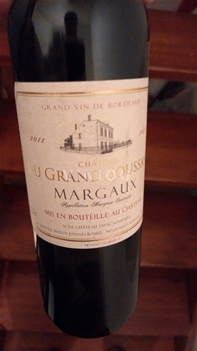 Bordeaux Margaux Château Grand Soussans 2011