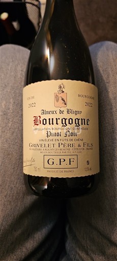 Bourgogne Grivelet Pierre & Fils Aîneux de Bligny 2022