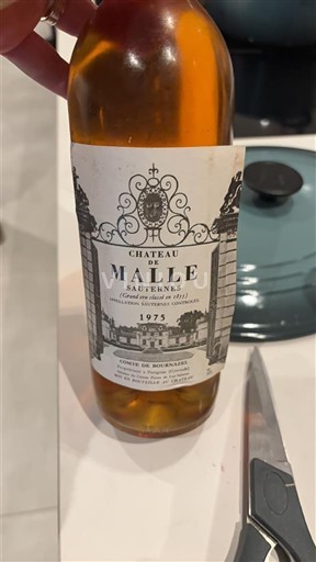 Bordeaux Sauternes Grand Cru Château Malle 1975