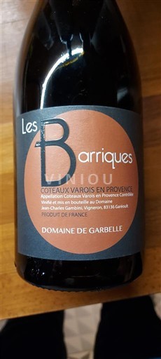 Provence Coteaux Varois en Provence Domaine Garbelle Les Barriques 2022