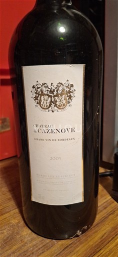 Bordeaux Bordeaux supérieur Château Cazenove 2005
