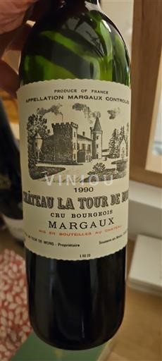 Bordeaux Margaux Château La Tour de Mons 1990