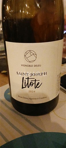 Vallée du Rhône Saint-Joseph Vignoble Deleu Litote 2024