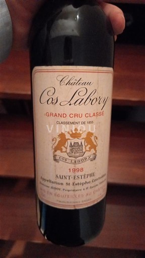 Bordeaux Saint-Estèphe Château Cos Labory GCC 1998