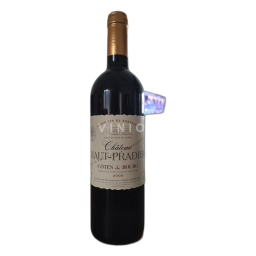 Bordeaux Côtes-de-bourg Château Haut-Pradieu 2000