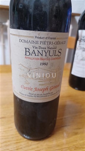 Roussillon Banyuls Domaine Piétri-Géraud Joseph Géraud 1992