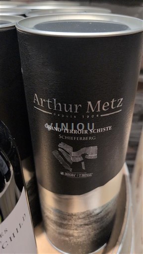 Alsácia Arthur Metz Grand Terroir Schiste Schieferberg Não Sazonado