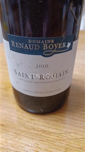 Bourgogne Saint-Romain Domaine Renaud Boyer 2010