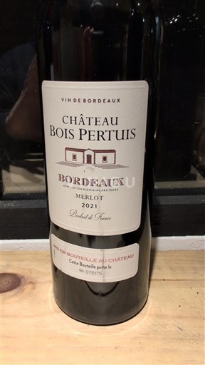 Bordeaux Château Bois Pertuis Merlot 2021