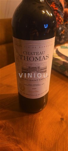Bordeaux Lussac-saint-émilion Château Thomas 2009