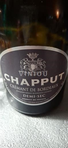 Bordeaux Crémant-de-bordeaux Chapput Không niên vụ