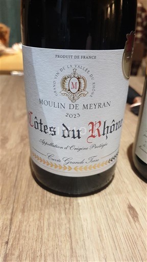 Vallée du Rhône Côtes-du-rhône Moulin de Meyran Grenache Syrah 2023