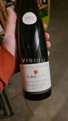 Alsace Không được chỉ định Grand Cru Gruss Vorbourg Pinot Gris 2022