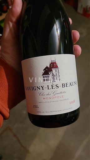 Bourgogne Savigny-lès-beaune Premier Cru Clos des Guettes Monopole 2018