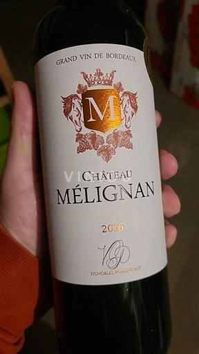 Bordeaux Médoc Château Mélignan 2016