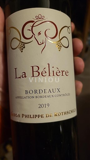 Bordeaux Baron Philippe de Rothschild La Bélìère 2019