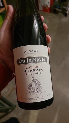 Alsace Alsace Grand Cru Grand Cru Emile Beyer Lieu-dit Hohrain Pinot Gris 2022